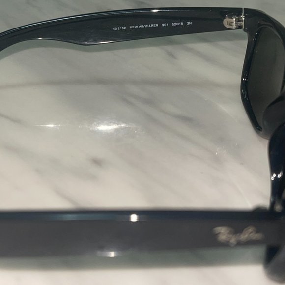 Ray Ban - Slim Wayfarer Limited Edition Sunglasses w/White Symbol Accent - Picture 7 of 7